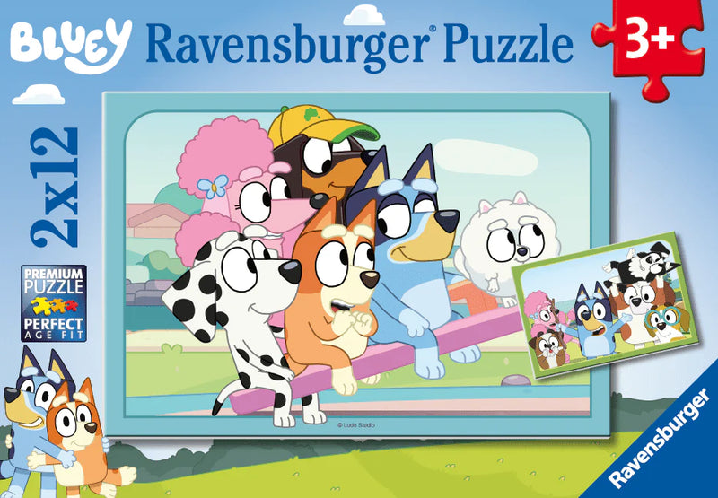 Ravensburger - Fun with Bluey, 2 x 12 Piece Puzzles