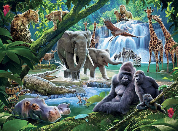 Ravensburger - Jungle Animals, 100 Piece Puzzle