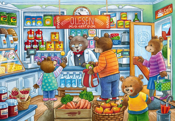 Ravensburger - Let's Go Shopping, 2 x 12 Piece Jigsaw Puzzles