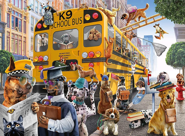 Ravensburger - Pet School Bus Pals, 150 XXL Piece Puzzle