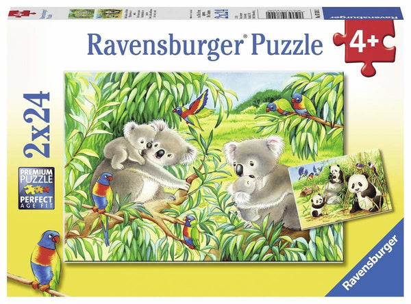 Ravensburger - Jigsaw Puzzle, 2 x 24 Pieces, Sweet Koalas and Pandas