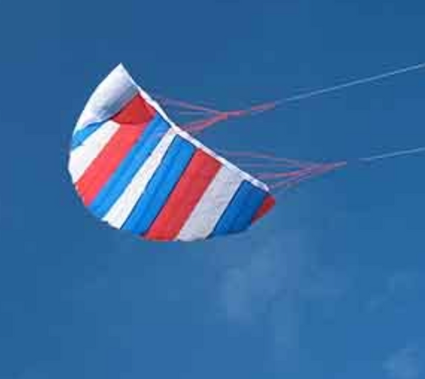 Harlequin Toys - Parafoil Kite, Red, White & Blue