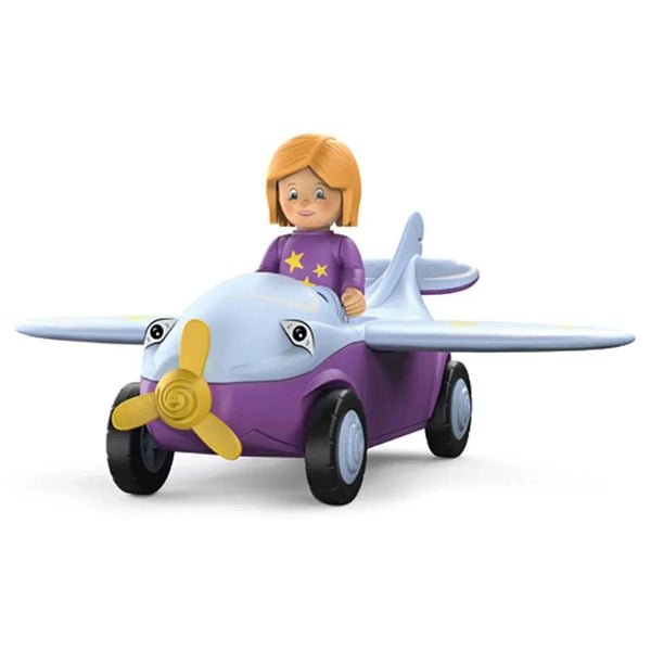 Three-piece colourful airplane with Connie figurine