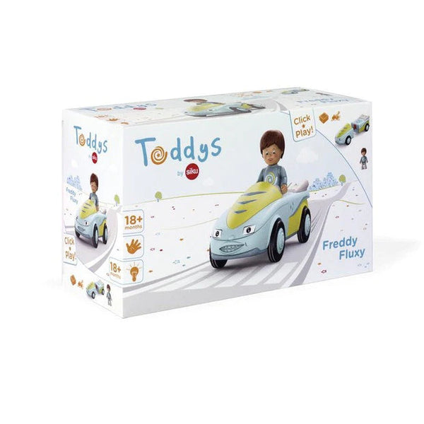Colourful and fun toy car with Freddy figurine