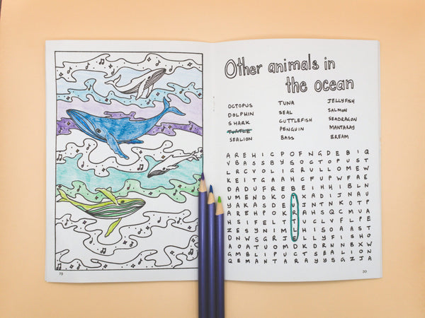 Sunshine Sea Art- Humpback Whale Activity Book
