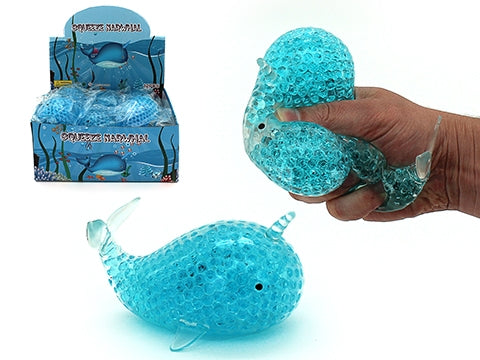 Squishy Orbs Narwhal Toy