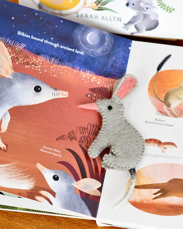 Tara Treasures- Jumping Joeys Book and Finger Puppet Set
