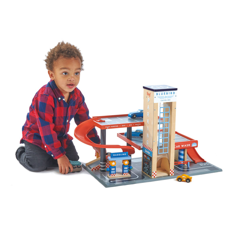 Tender Leaf Toys- Blue Bird Service Station