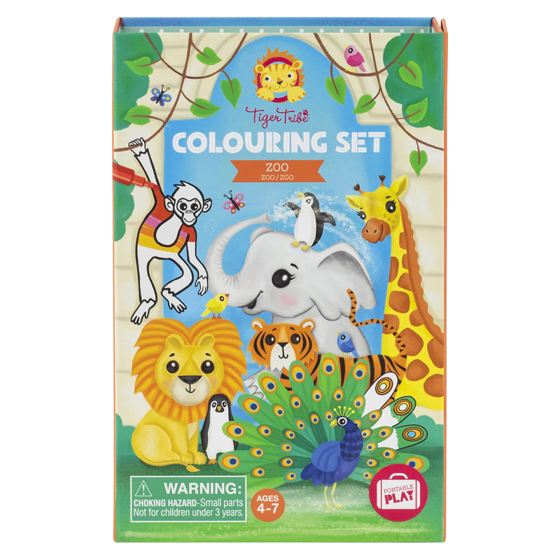 Tiger Tribe - Colouring Set, Zoo