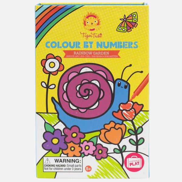 Tiger Tribe - Colour By Numbers Rainbow Garden