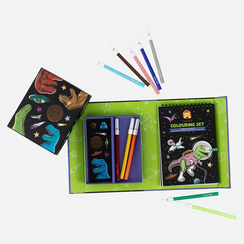 Tiger Tribe - Colouring Set Dinos in Space