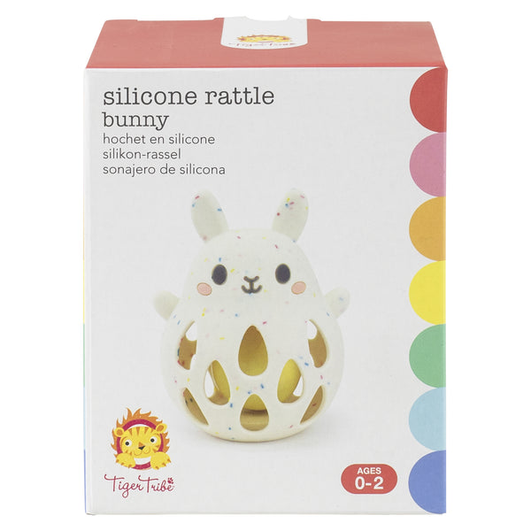 Tiger Tribe- Silicone Rattle Bunny