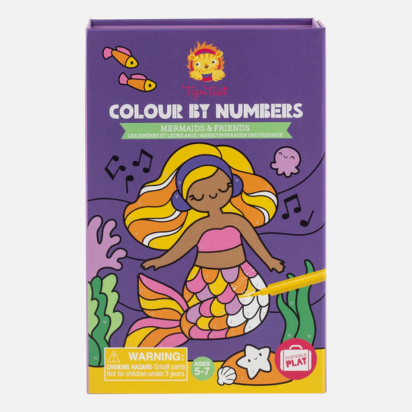 Tiger Tribe- Colour By Numbers, Mermaid & Friends
