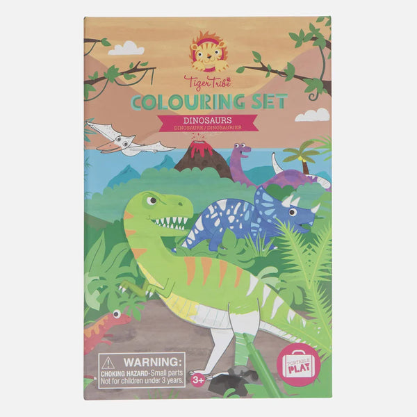 Tiger Tribe- Colouring Set Dinosaurs