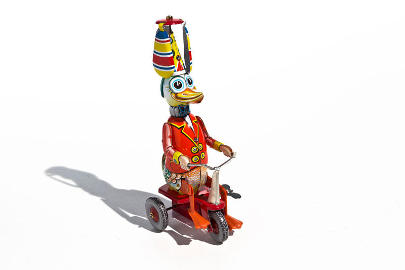 Tin Toys Nurnberger Blechspielzeug Duck Riding Tricycle – Childplay ...