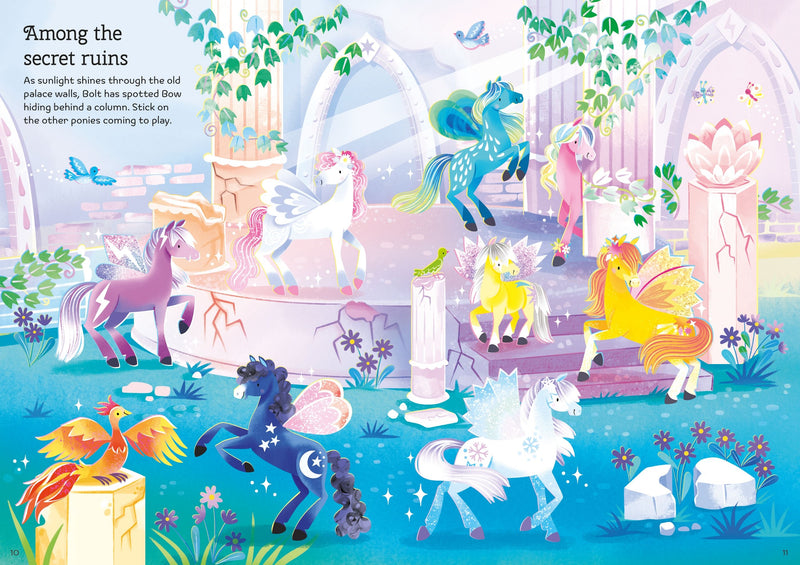 Usborne - Sparkly Fairy Ponies Sticker Book