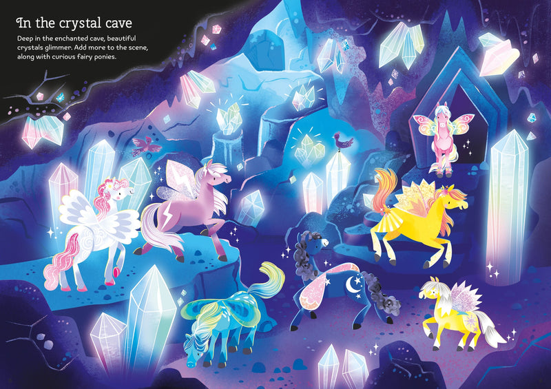 Usborne - Sparkly Fairy Ponies Sticker Book
