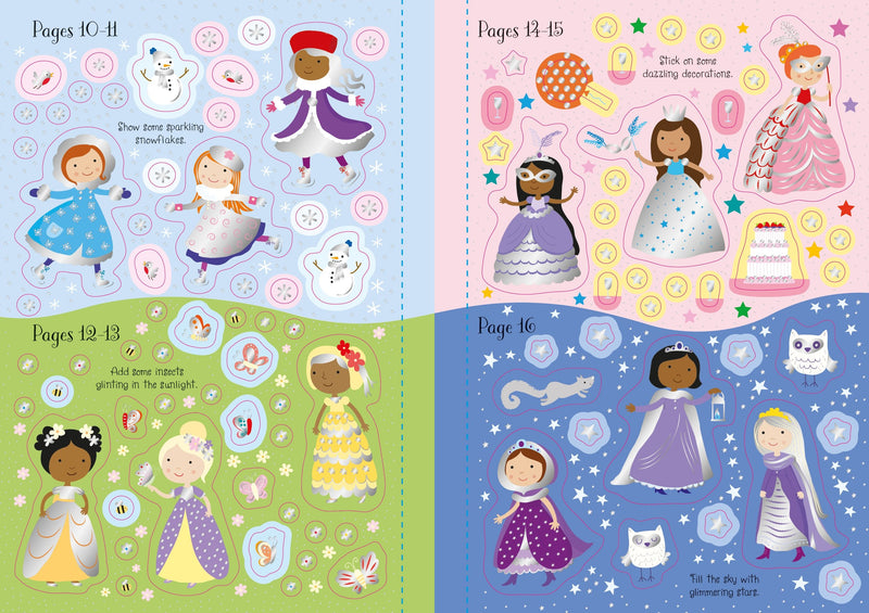 Usborne - Sparkly Princesses Sticker Book