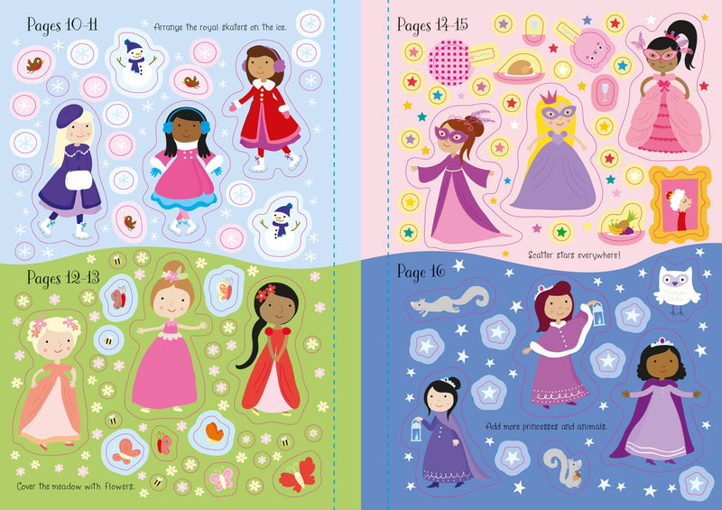 Usborne - Sparkly Princesses Sticker Book