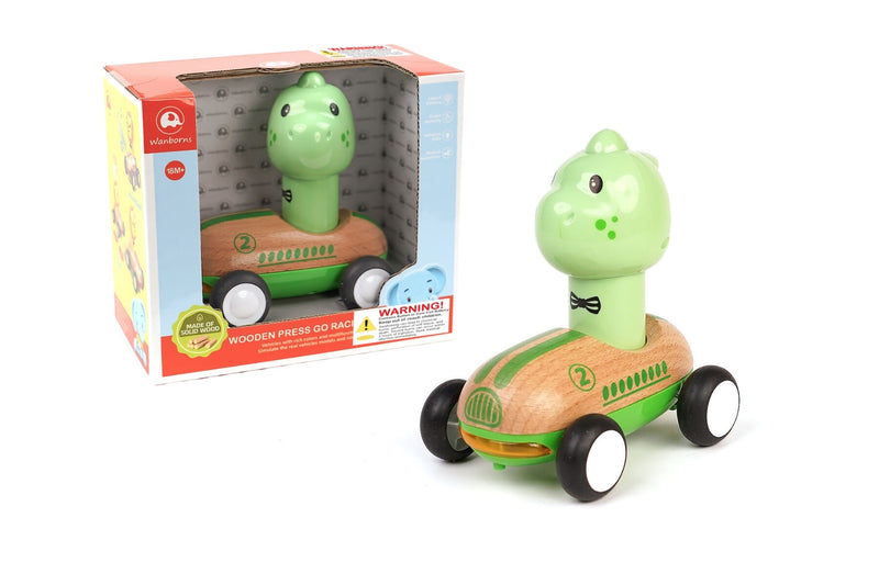 Wanborns - Press and Go Dinosaur Racing Car