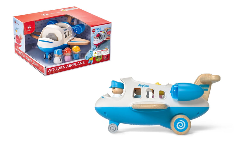 Wanborns - Wooden Airplane, Blue