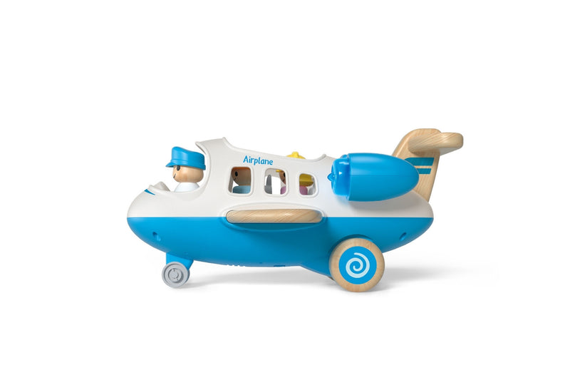 Wanborns - Wooden Airplane, Blue