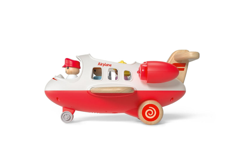 Wanborns - Wooden Airplane, Red