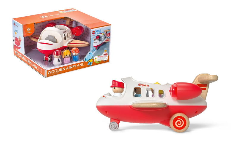 Wanborns - Wooden Airplane, Red