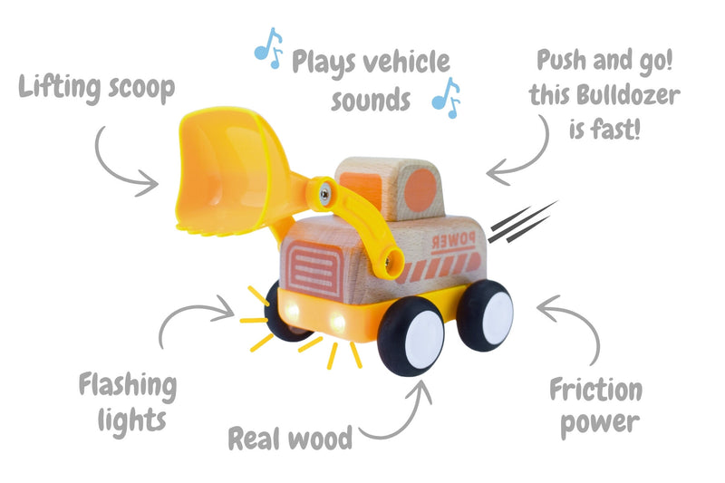 Wanborns - Wooden Friction Bulldozer Truck