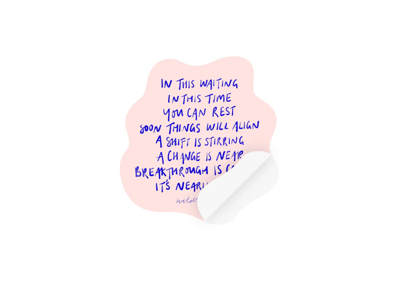 WildKinship - "In This Waiting" Sticker