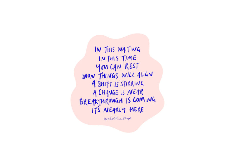 WildKinship - "In This Waiting" Sticker