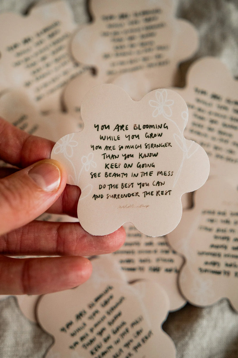 WildKinship - "You Are Blooming" Flower Sticker
