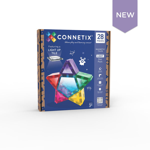 Connetix Tiles - 28 Piece Light Star Pack