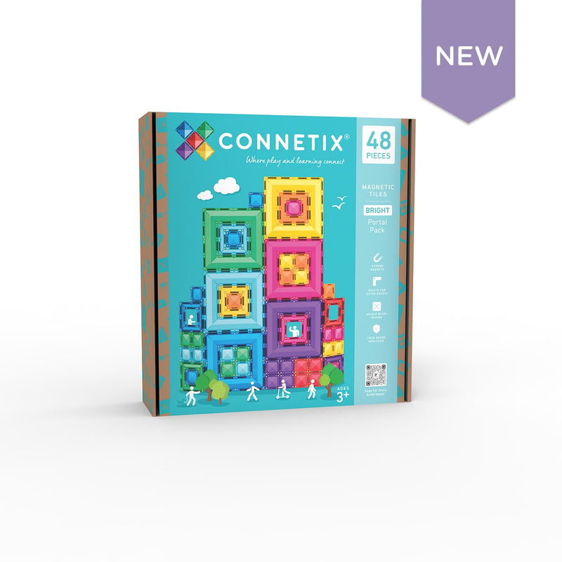 Connetix Tiles - 48 Piece Bright Portal Pack