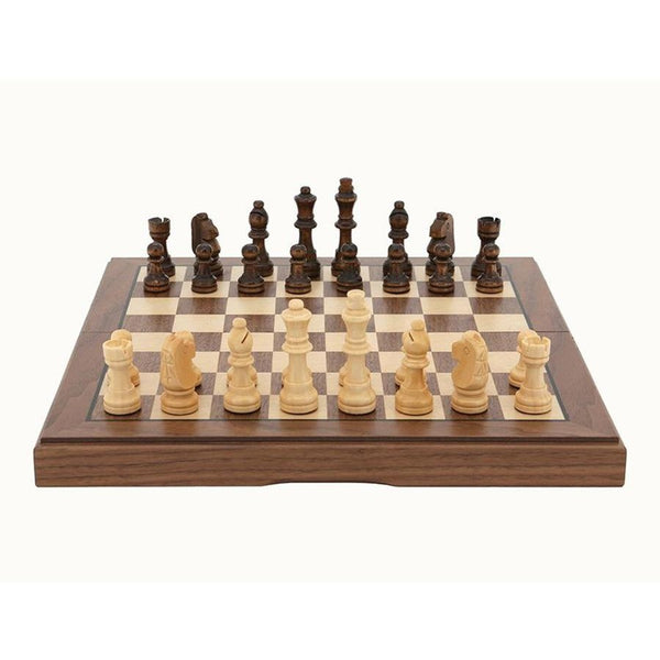 Dal Rossi Italy- Walnut Chess Set 30cm