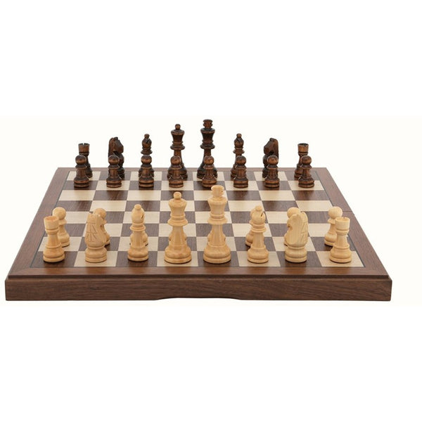 Dal Rossi Italy- Walnut Chess Set 38cm