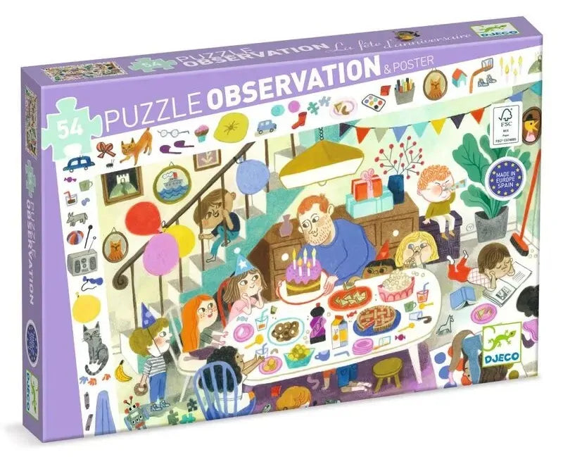 Djeco - Birthday Party Observation Puzzle