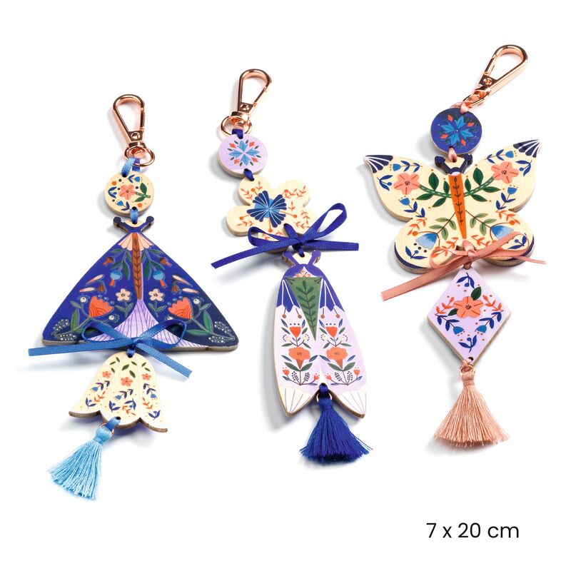 Djeco-Do It Yourself, Butterflies Bag Charms