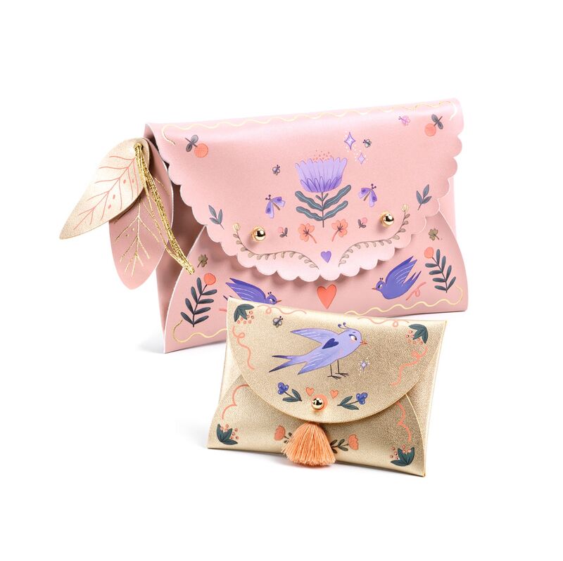 Djeco- Do it yourself, Sweet Fashionista Set of Pouches