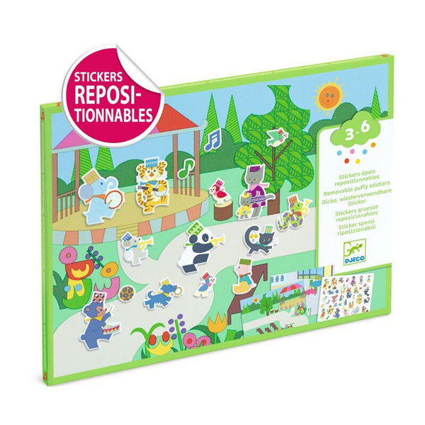 Djeco- Removable Puffy Stickers
