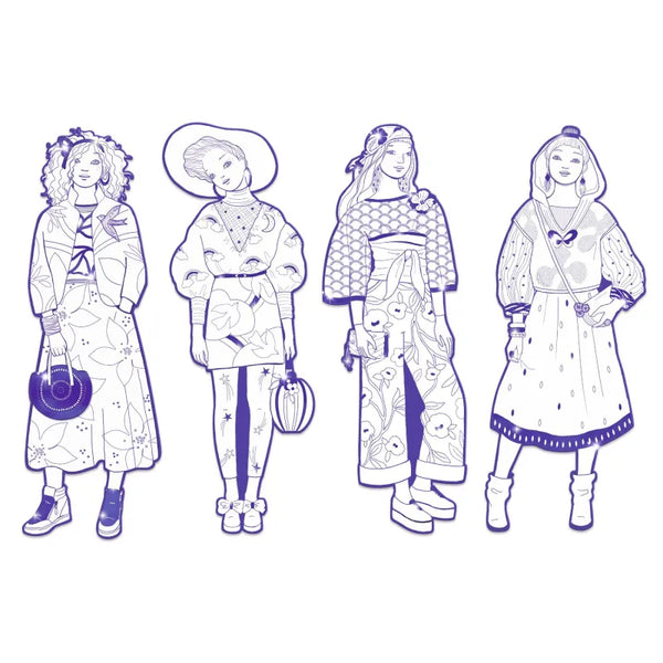 Djeco - Fashion Colouring Zaho and Friends