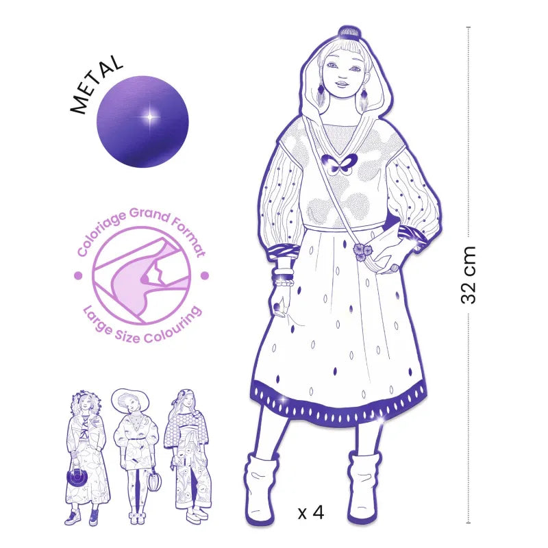 Djeco - Fashion Colouring Zaho and Friends