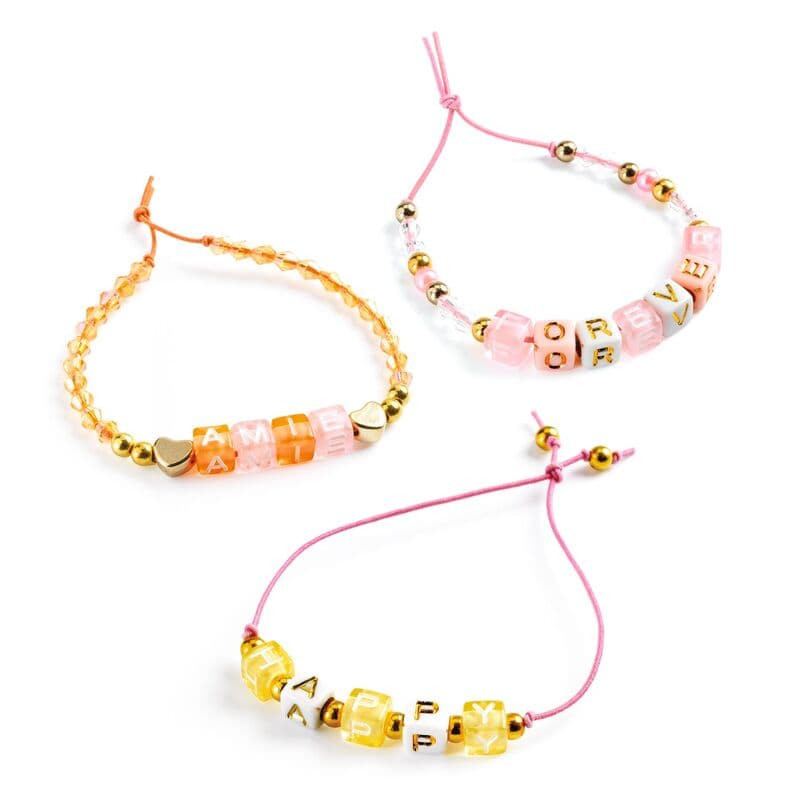 Djeco - Gold Alphabet Beads