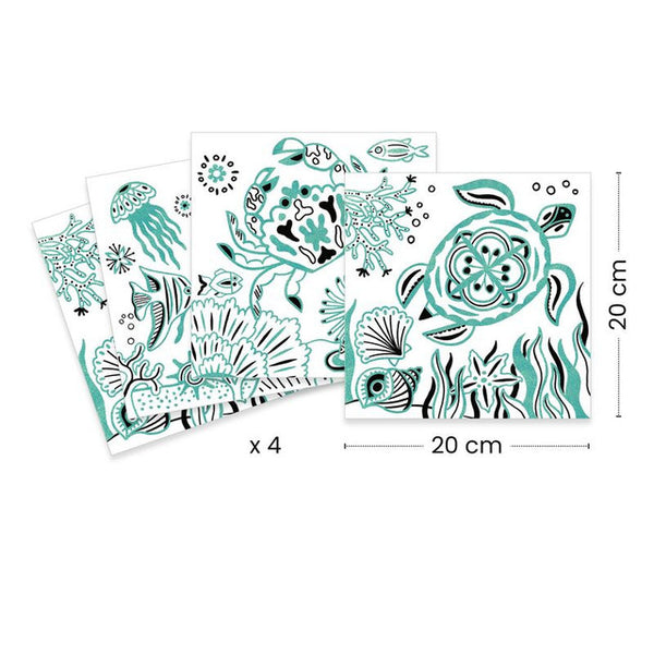 Djeco-Shiny Colouring, Under the Sea