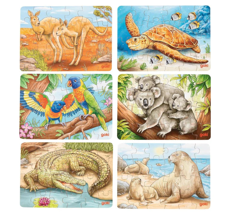 Goki- Assorted Animal Puzzles