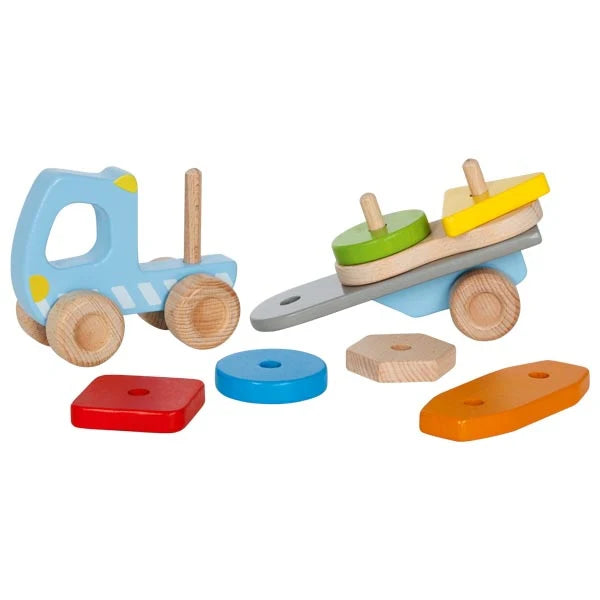 Goki- Wooden Truck with Stacking Freight