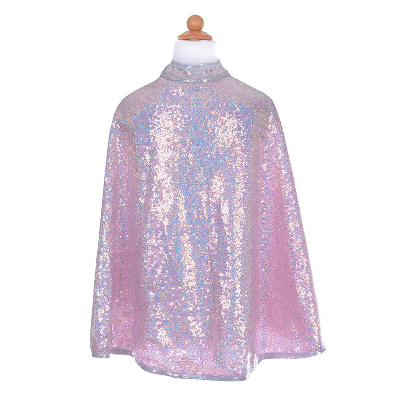 Great Pretenders Silver sequins cape 5-6