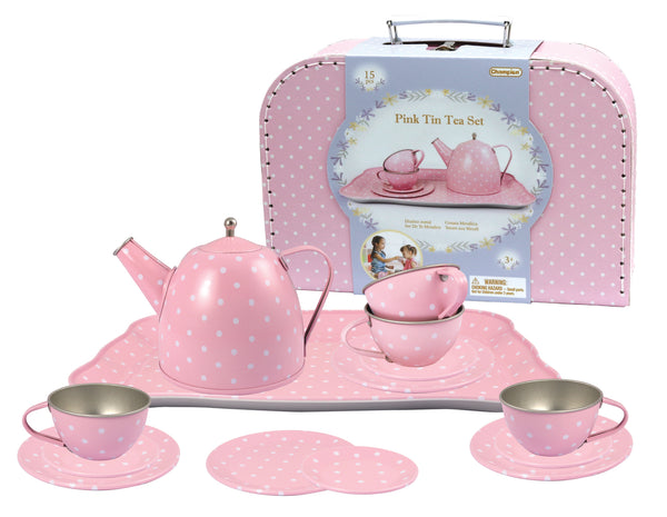 Kaper Kidz- Pink Tin Tea Set