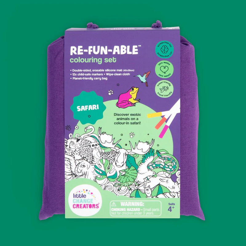 Little Change Creators - Re-fun-able Colouring Set Safari