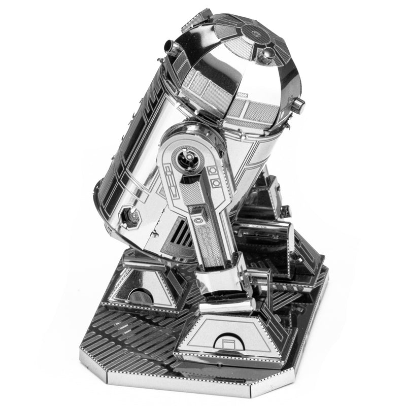 the side view of the metal earth r2 d2 model